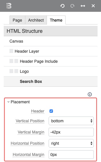 Search Box Position